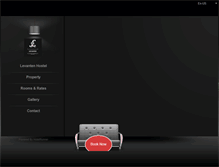 Tablet Screenshot of levantenhostel.com